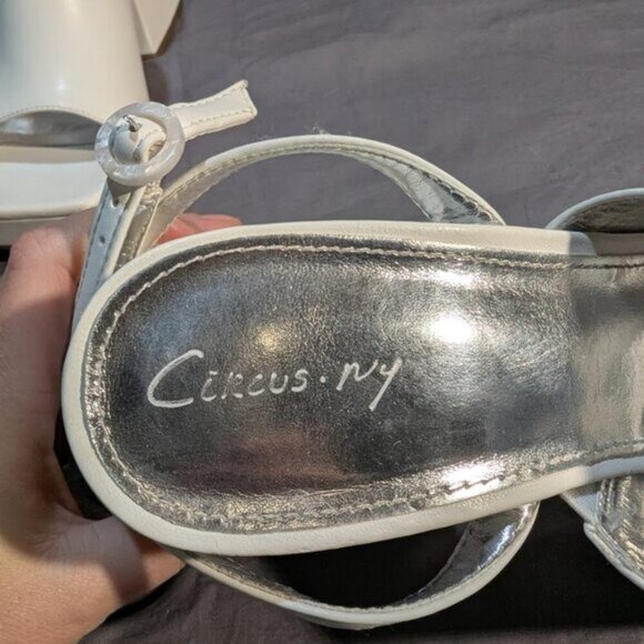 Circus NY by Sam Edelman Women's Miranda Two Piece Platform Sandals - White 9.5 - Picture 6 of 14